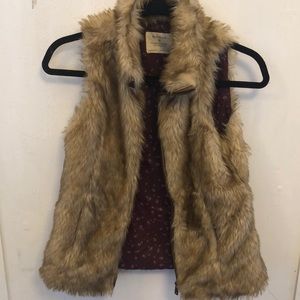 Zara Fake fur vest